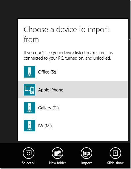 使用圖片應用程式備份iPhone照片到Windows 10或Windows 8