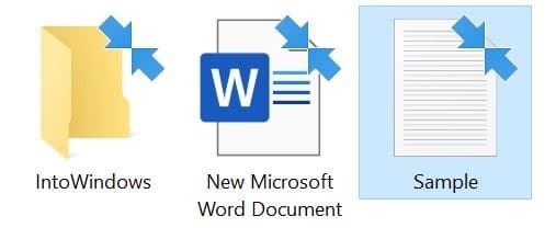 Windows 10中檔案和資料夾上的藍色箭頭