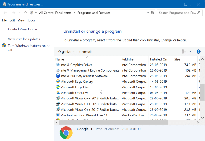 如何在Windows 10中檢查程式\應用的磁碟空間使用情況
